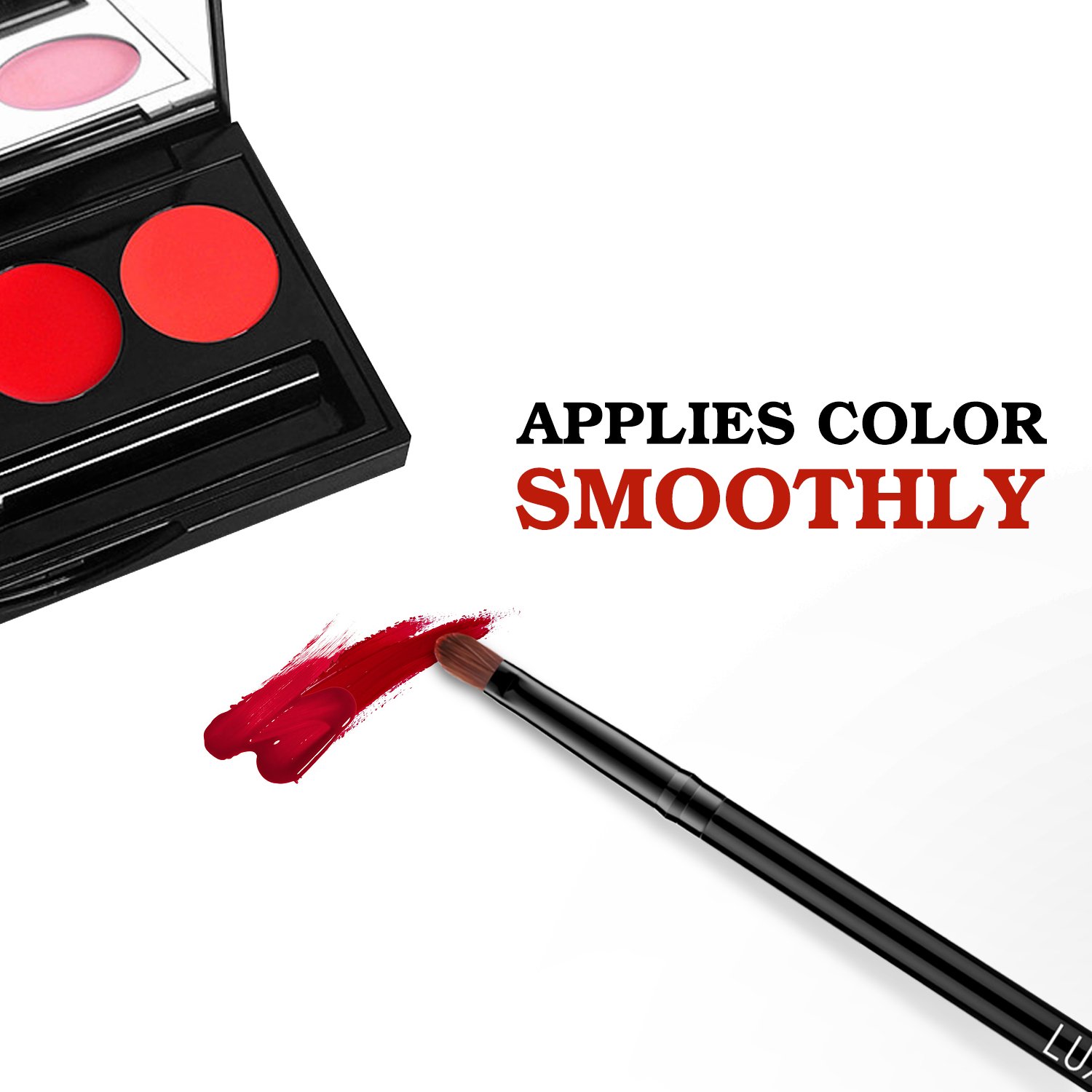 Luxspire Lip Brush Concealer Brushes 2 Pieces, Lipstick Gloss Brushes Applicators Eyeshadow Lip Liner Makeup Brush Cosmetics Make Up Tools, Small Make Up Brushes: Beauty
