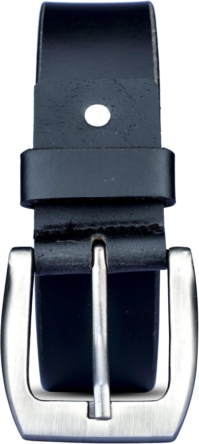 mens formal black leather belt