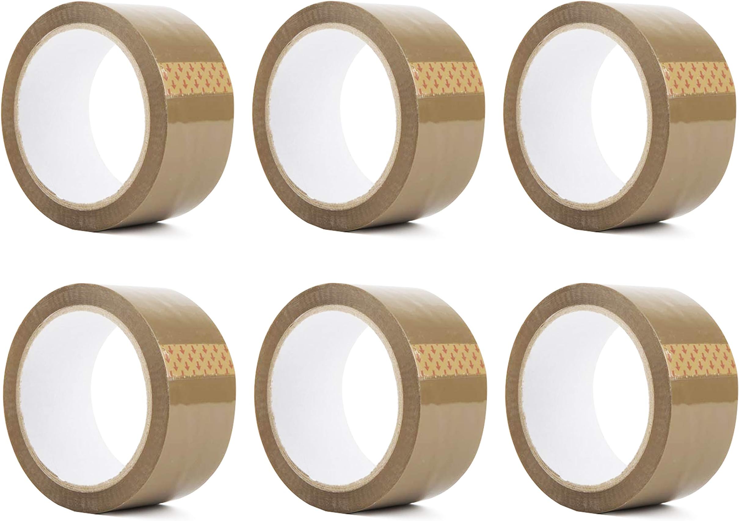 Schott Strong Brown Packaging Tape - 48mm x 66M Tape for Parcels and Boxes - Secure and Sticky Packing Tape - Suitable for Packing Shipping Moving Storage - Heavy Duty Seal - 6 Rolls