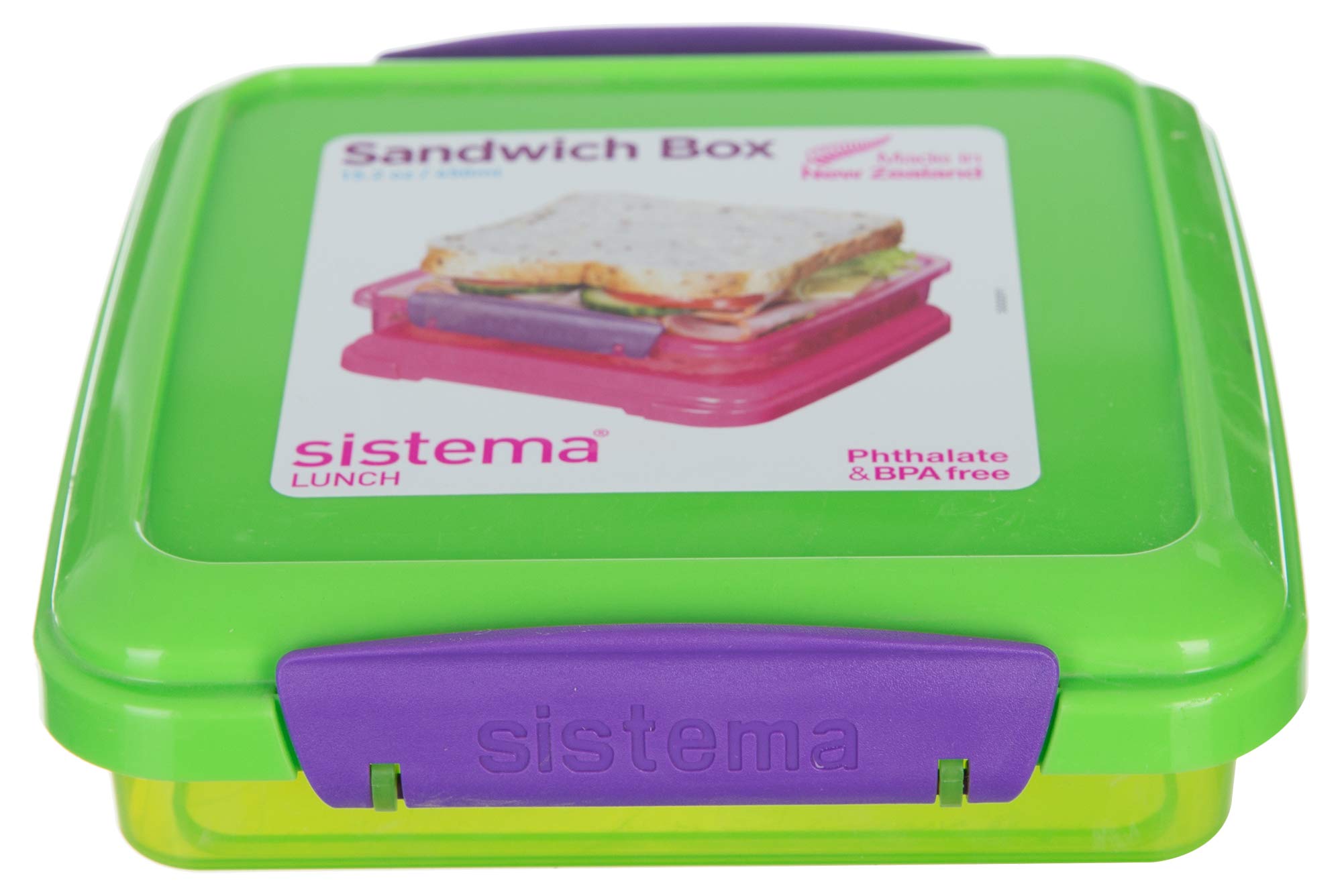 Sistema To Go Sandwich Box, 450mL - Assorted Colours