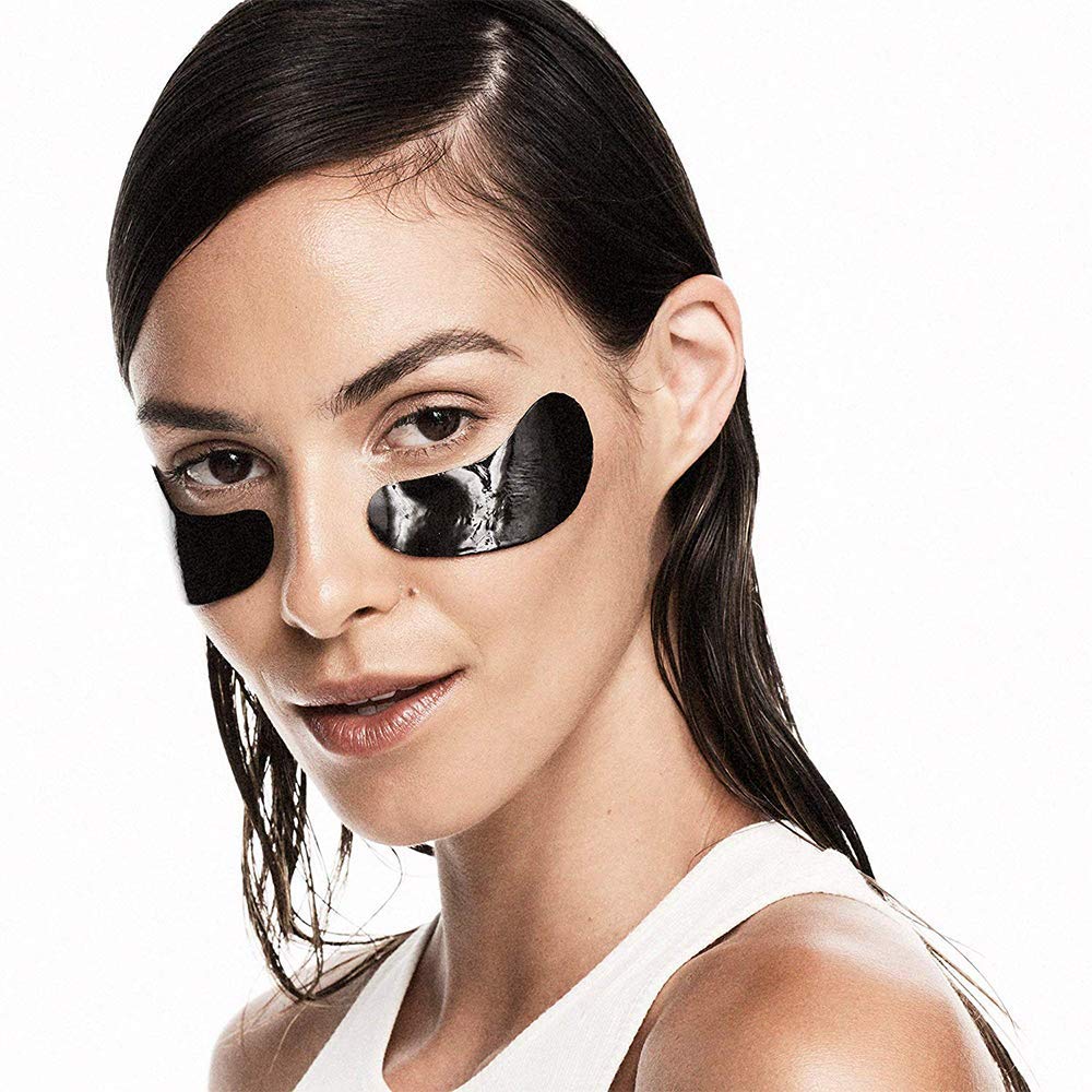 BLAQ Activated Charcoal Under Eye Mask with HydroGel |Natural Hydrating & Anti-Wrinkle Eye Patches with Hyaluronic Acid |Reduce Puffy Eyes & Remove Dark Circles - 5 Count : Beauty