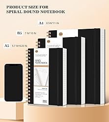MUAHLIUB Spiral Notebook Journal College Ruled