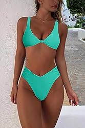 geluboao Women Maternity Swimsuit 2 Piece Sexy V