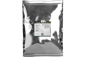 Frontier Co-op Organic German Whole Chamomile Flowers, 1-pound Bulk Bag, Makes Relaxing/Calming Tea, Kosher, Non Irradiated