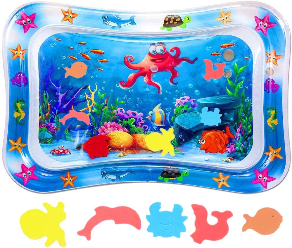 BabaBub Tummy Time Mat Inflatable Water Playmat for Babies 3 24 Months