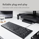 Kensington ValuKeyboard USB Keyboard UK Layout Black view 2