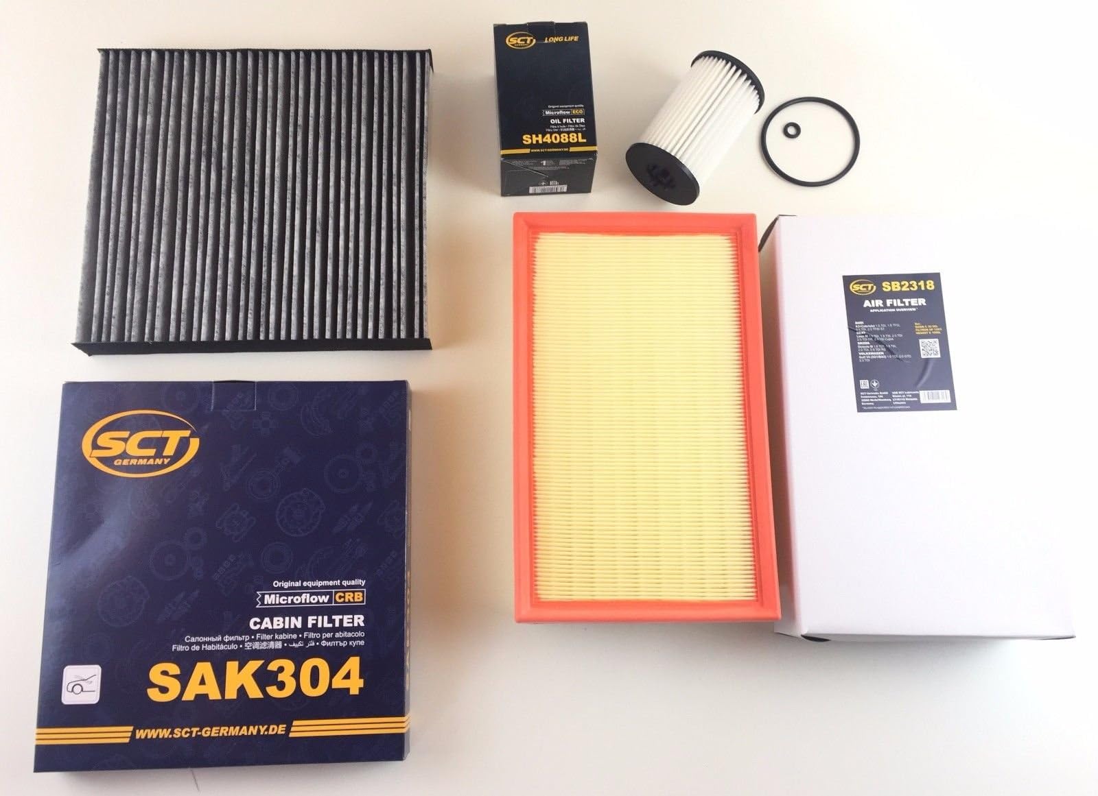 Oil filter air filter, activated carbon filter, Golf 7 VII 1.6 TDI 2.0 TDI 2.0 GTD diesel