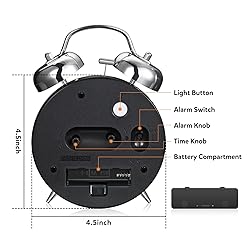 Cadmos Loud Alarm Clock for Heavy Sleepers