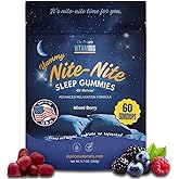 Dr. Price Sleep Gummies for Adults – 3mg Melatonin, L-Theanine, GABA & Herbal Blend – Mixed Berry Flavor, Gluten-Free Sleep Aid – 60 Count