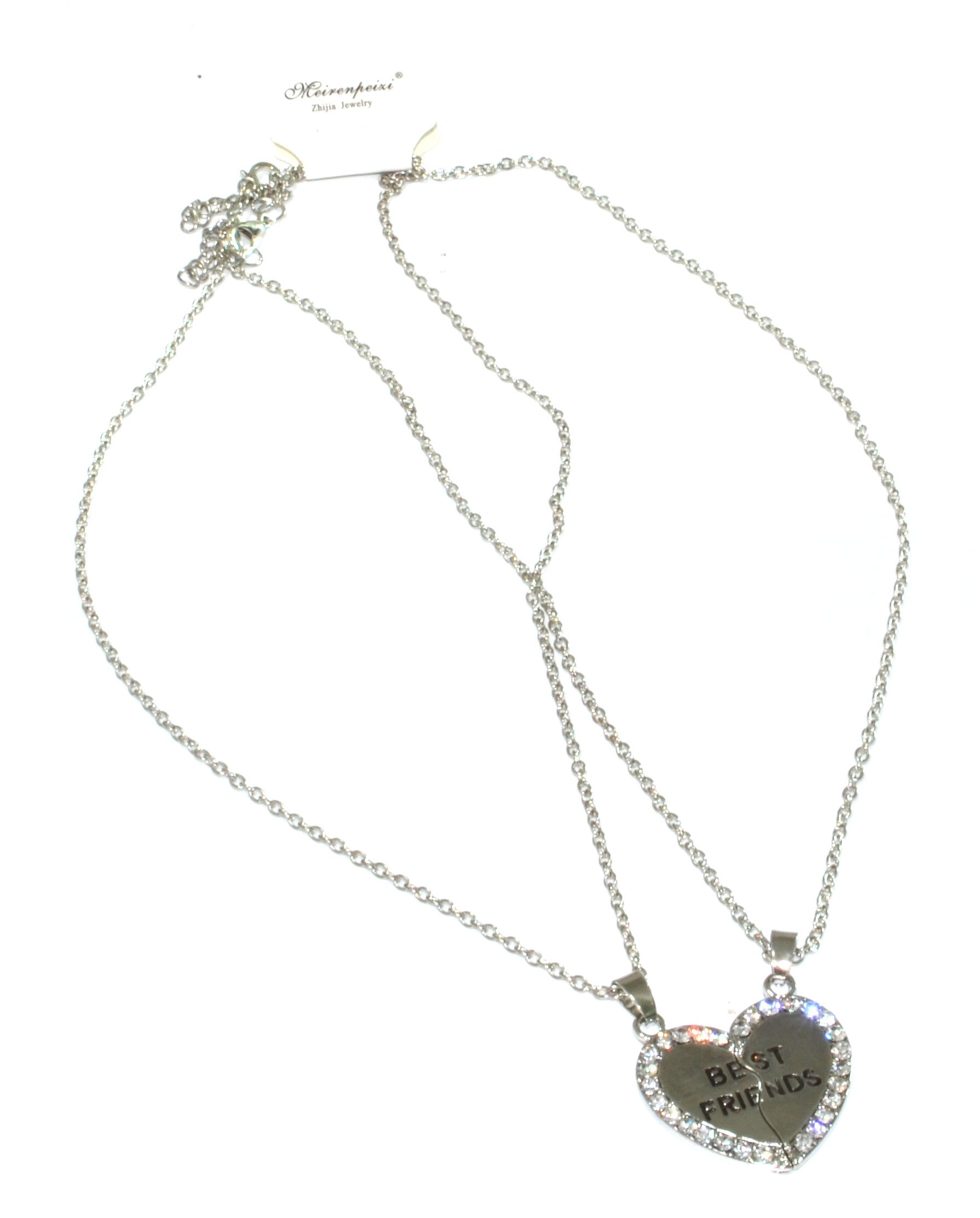 OUMOSI-Collana con ciondolo a forma di cuore spezzato \