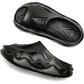 Ceroiress Men's Slip on Clogs EVA Slides Hollow Sandals Shoes Slippers Indoor Outdoor