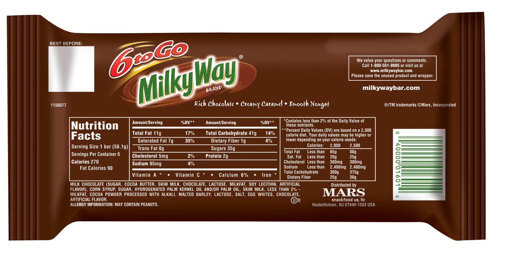 Milky Way Milk Chocolate Single Candy Bar Sweet Fusio vrogue.co