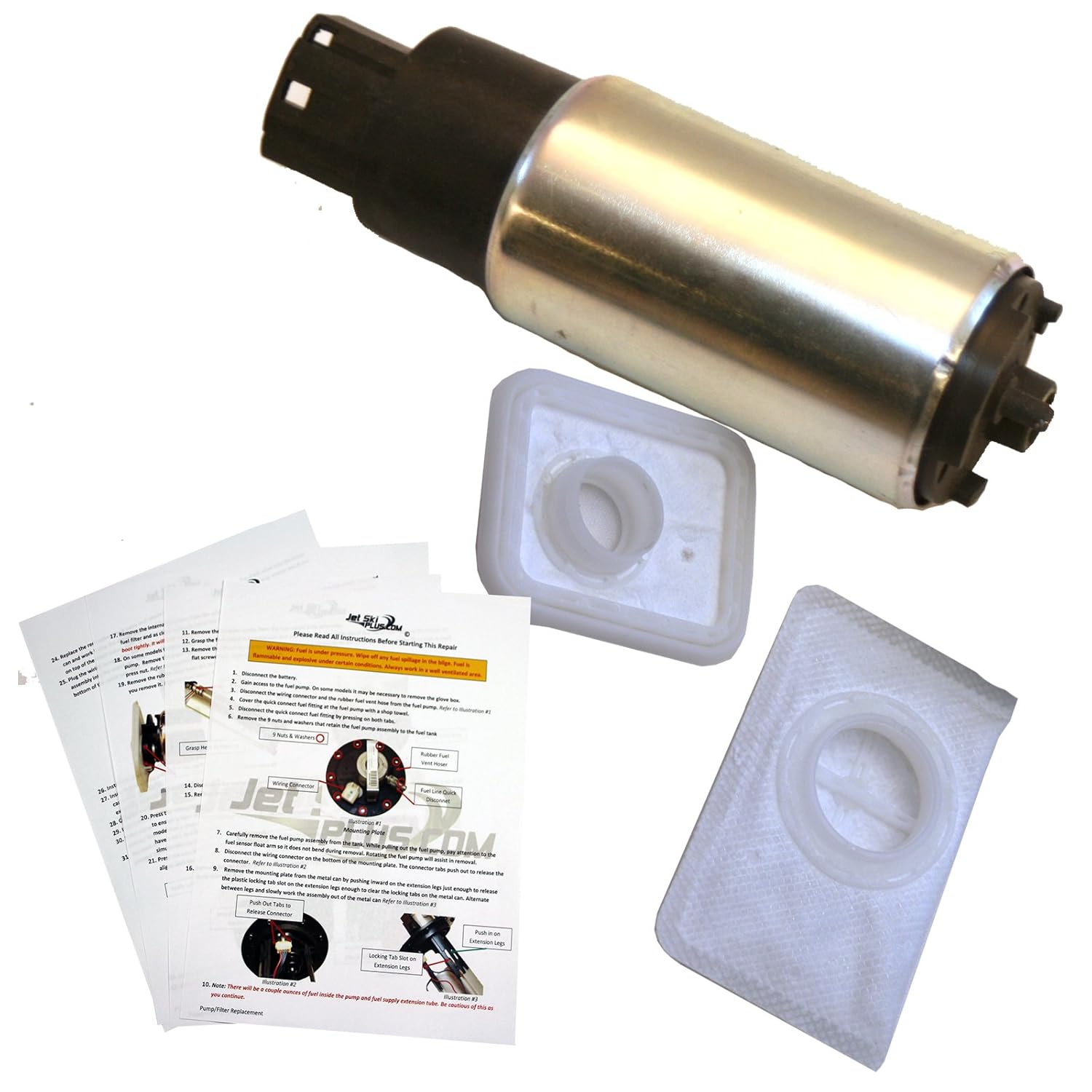 Amazon.com: Seadoo Fuel Pump Rebuild Kit 2002-2007 GTX RXP RXT GTI 4-TEC w/  Filters & Full Instructions: Automotive