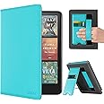CoBak Case with Stand for Kindle Paperwhite 12th Gen 2024 Released (7") & Kindle Colorsoft Signature Edition - Durable PU Leather Cover with Auto Sleep Wake, Card Slot, Hand Strap Feature