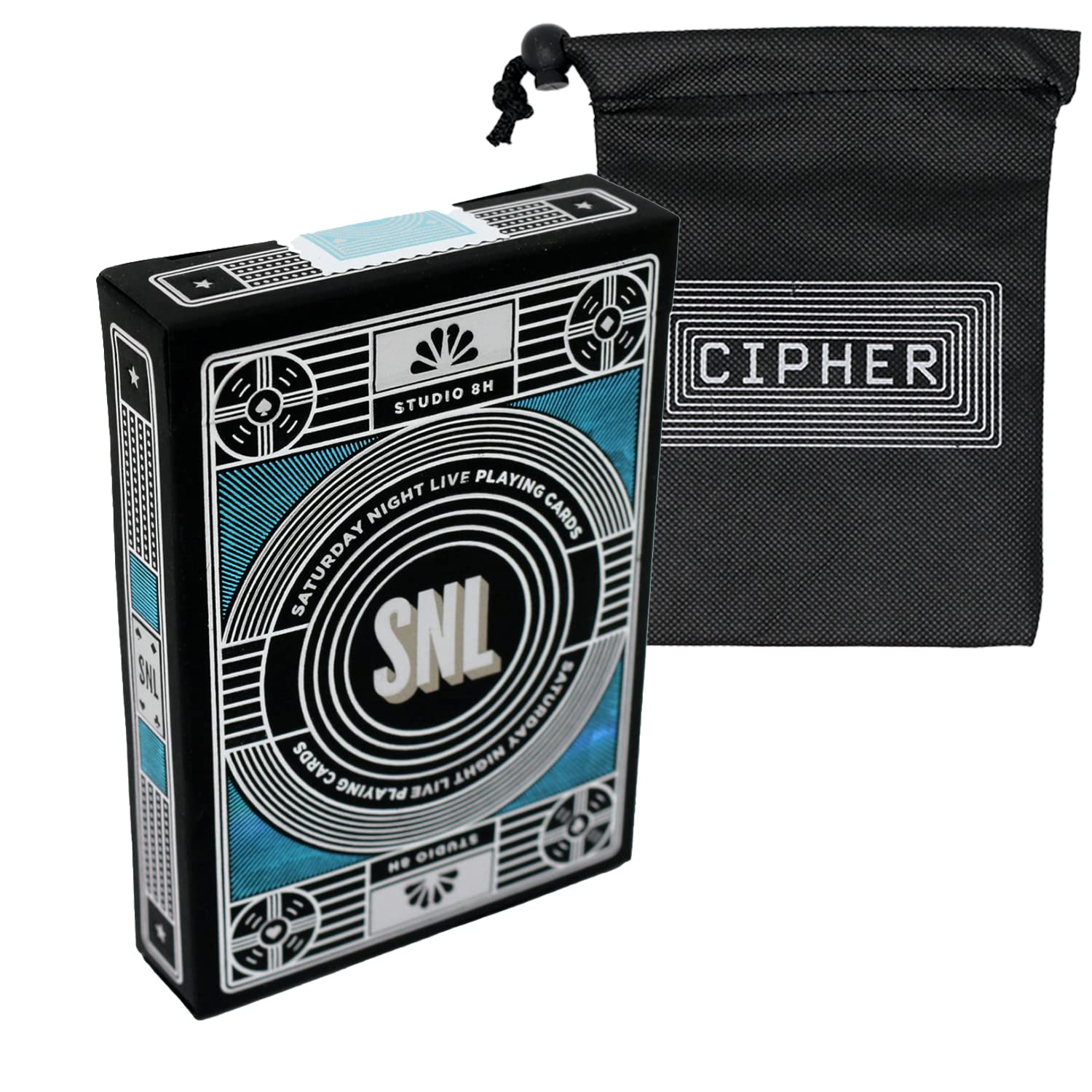 Theory 11 and Cipher Playing Cards SNL Playing Cards - Saturday Night Live Deck - Poker Sized Premium Deck - Includes Cipher Playing Cards Bag