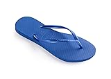 Havaianas Womens Slim Rubber Flip-Flops Blue Star
