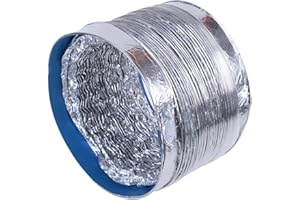 8Inch 200mm Ventilator Pipe Aluminum Tube Air Ventilation Pipe Hose Flexible for Exhaust Fan Aluminum Air Ducting