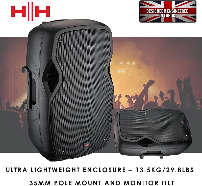 VECTOR by HH Electronics VRE-15AG2 - Active moulded speaker with Bluetooth - 800W - 15 inch LF + 1 inch CD — photo 5 sur 6