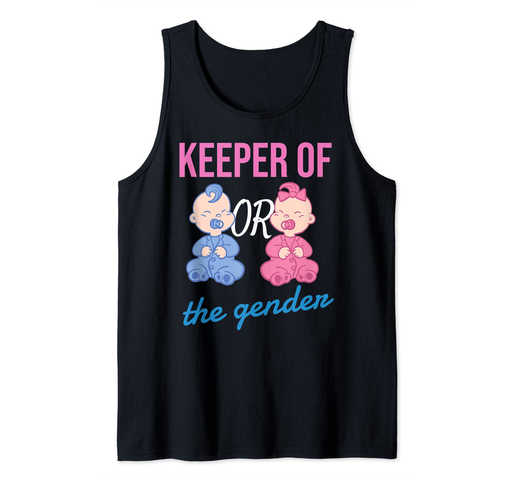 Keeper Of The Gender Baby Reveal Announce Family Shower Part Tank Top