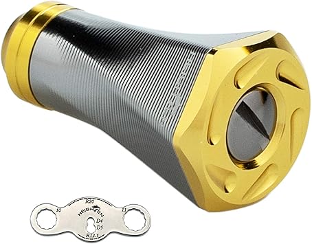 Amazon Heighten F23 9 5g 70航空アルミ製 リール ハンドル ノブ 10色 シマノ Shimano ダイワ Daiwa 通用 Tornado Series ガンメタル ゴールド Heighten スピニングリールパーツ
