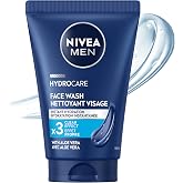 NIVEA MEN Maximum Hydration Face Wash, Provitamin B5 and Aloe Vera, 5 FL OZ | Hydrating Face Wash for Men, Provitamin B5 and Aloe Vera, Refreshes and Cleanses without Drying, Dermatologically Tested