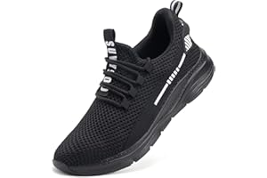 SUVYSOO Steel Toe Shoes for Men Women Comfortable Breathable Safety Work Shoes Lightweight Indestructible Puncture Proof Work Sneakers