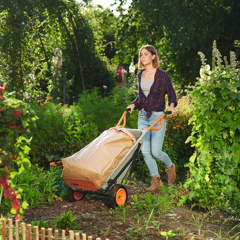 WORX WG050 Aerocart Multifunktions-Schubkarre – 8-in-1 Funktion: Sackkarre mit Vollgummireifen, Gartenkarre, Tragehilfe, Müllbeutelhalter UVM. 6