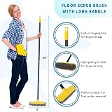 KeFanta 2 in 1 Scrape Brush with Long Handle 127 cm Patio Deck Scrubber view 5