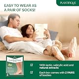 Plantifique Foot Peel Mask 2 Pairs Exfoliating Dermatologist Tested Aloe view 5