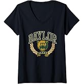 Womens Baylor Bears Victory Vintage V-Neck T-Shirt