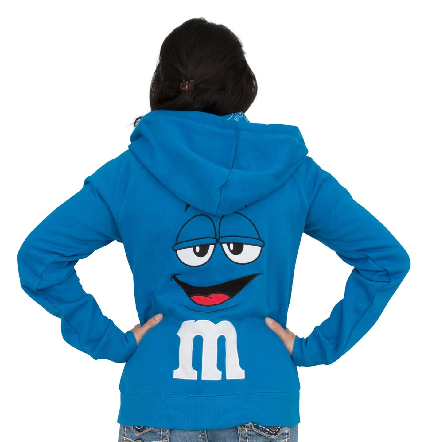 green m&m hoodie