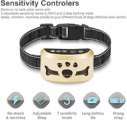 Dog Bark Collar -7 Adjustable Sensitivity and