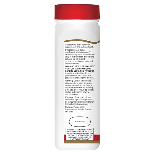 Amazon.com: 21st Century Glucosamine Chondroitin 500/400mg - Double Strength Tablets, 180 Count: Health & Personal Care