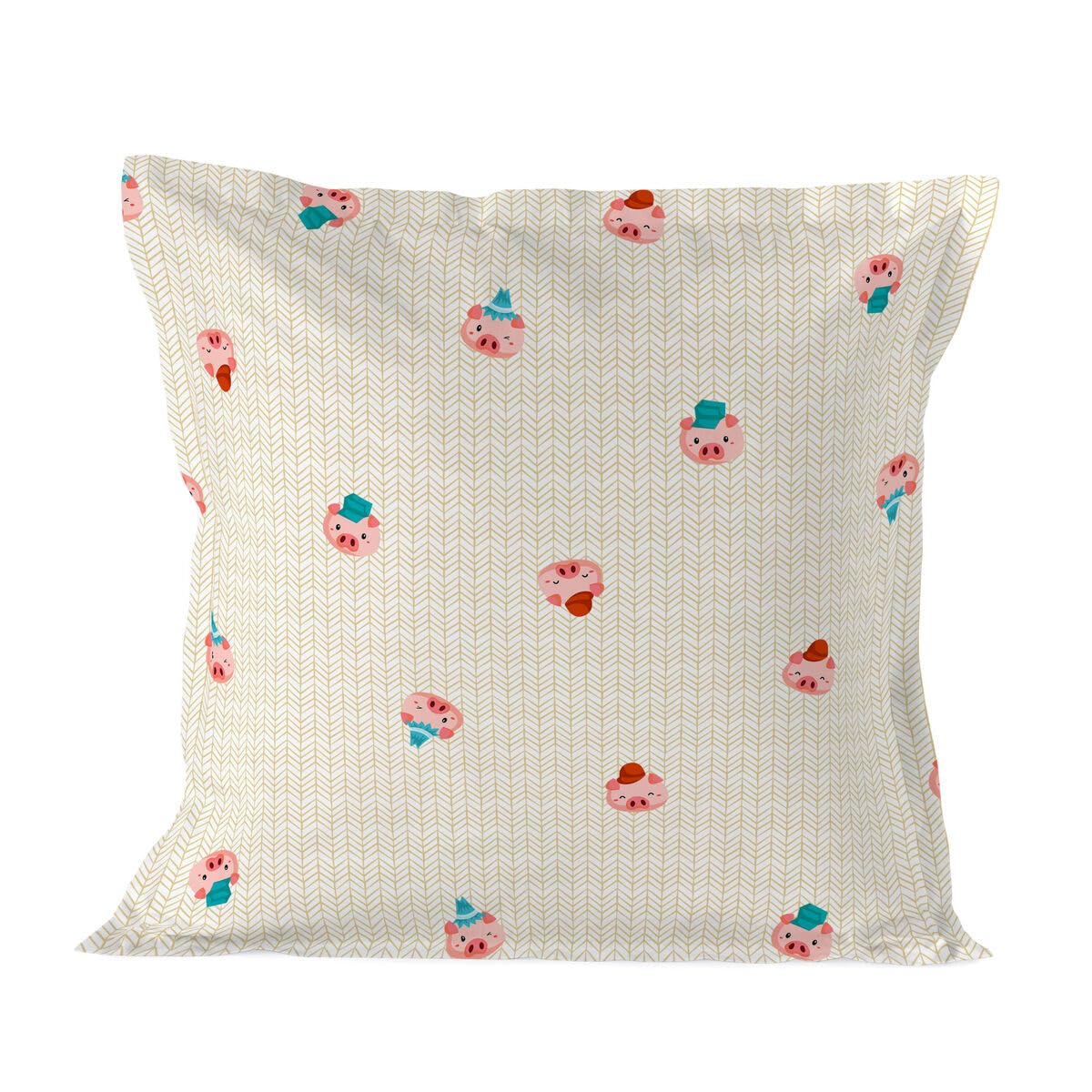 HappyFriday Mr Fox Pillow Cover Piggys Multicolor 60 x 60 cm