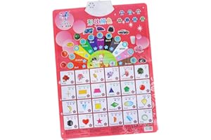 Beaupretty Electronic Interactive Poster and Educational Chart for Boys and Girls Kindergarten Learning Toys, Color and Shape