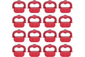 DGQ 12 Packs 1/4 Inches Deck Board Jig Spacer Ring Deck Board Spacer Tile Spacers for Hardwood, Thermal Wood, Pressure Treated Lumber, Composite, PVC Decking Alignment