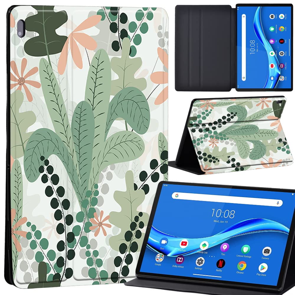 Case For Lenovo Tab M10 FHD Plus 10.3 inch (TB-X606X TB-X606F) Leather Case with Auto Wake-up, Flip Case for Lenovo Tab M10 FHD Plus Cover (flower019)