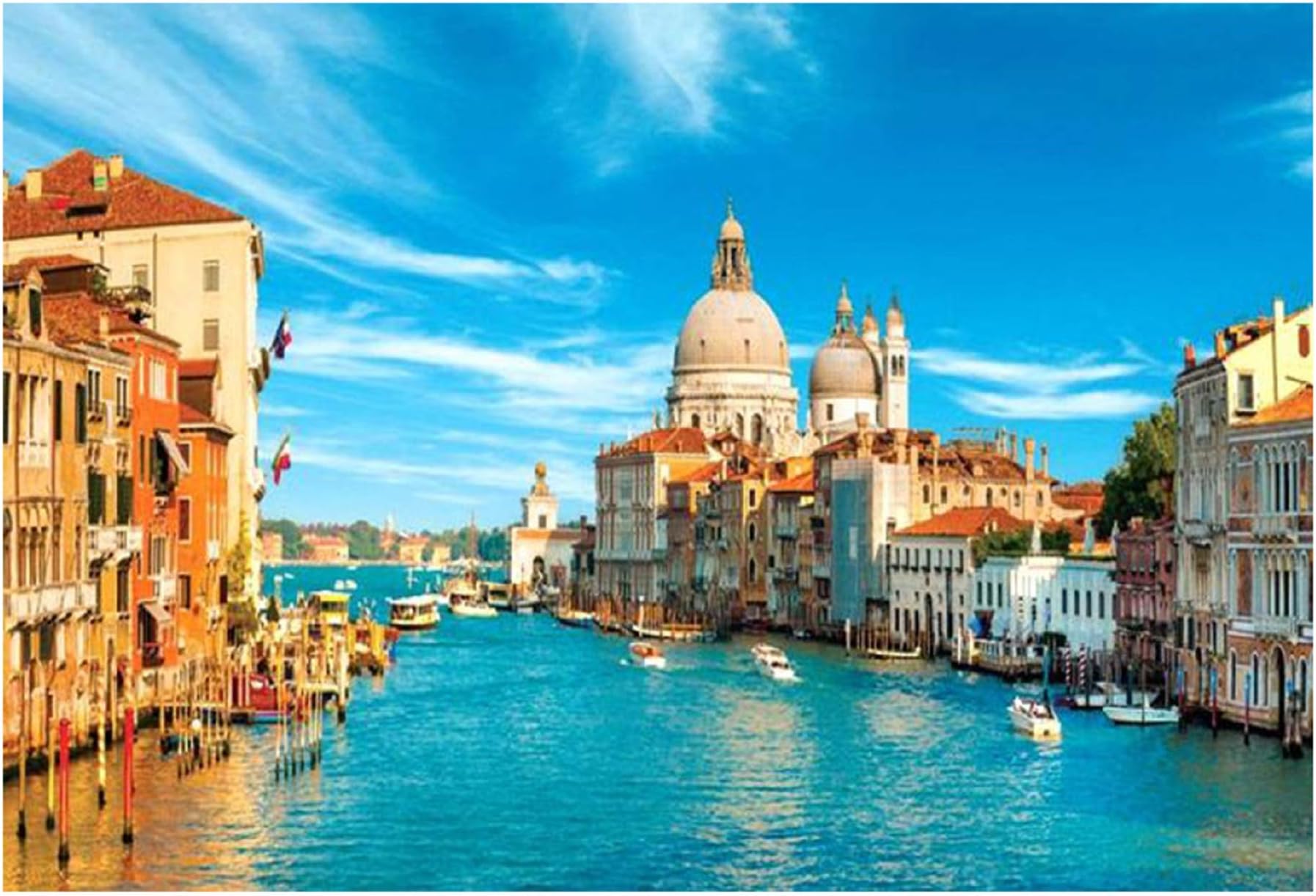 Jigsaw Puzzle 1000 Pieces for Adults, City of Water Venice Italy Landscape Building Pattern Adult Children Puzzle Kids Intellective Educational Toy