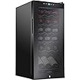 Ivation 18 Bottle Compressor Wine Cooler Refrigerator w/Lock | Large Freestanding Wine Cellar For Red, White, Champagne or Sp