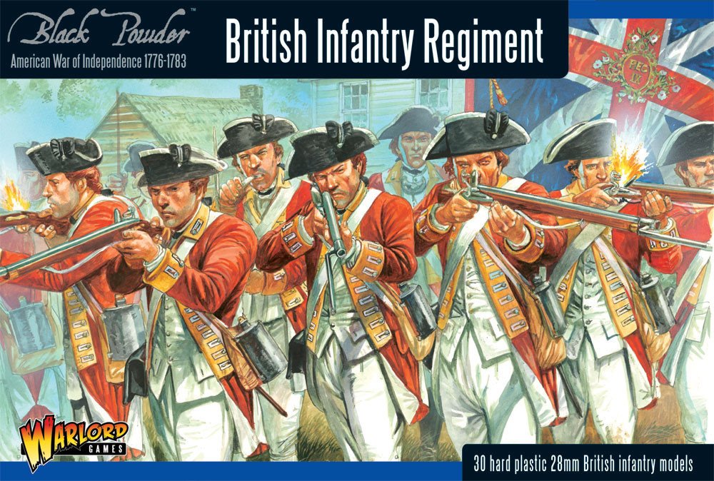 Warlord Games British Infantry - 28mm Scale Plastic Miniatures for Black Powder Highly Detailed American War of Independence Era for Table-top Wargaming