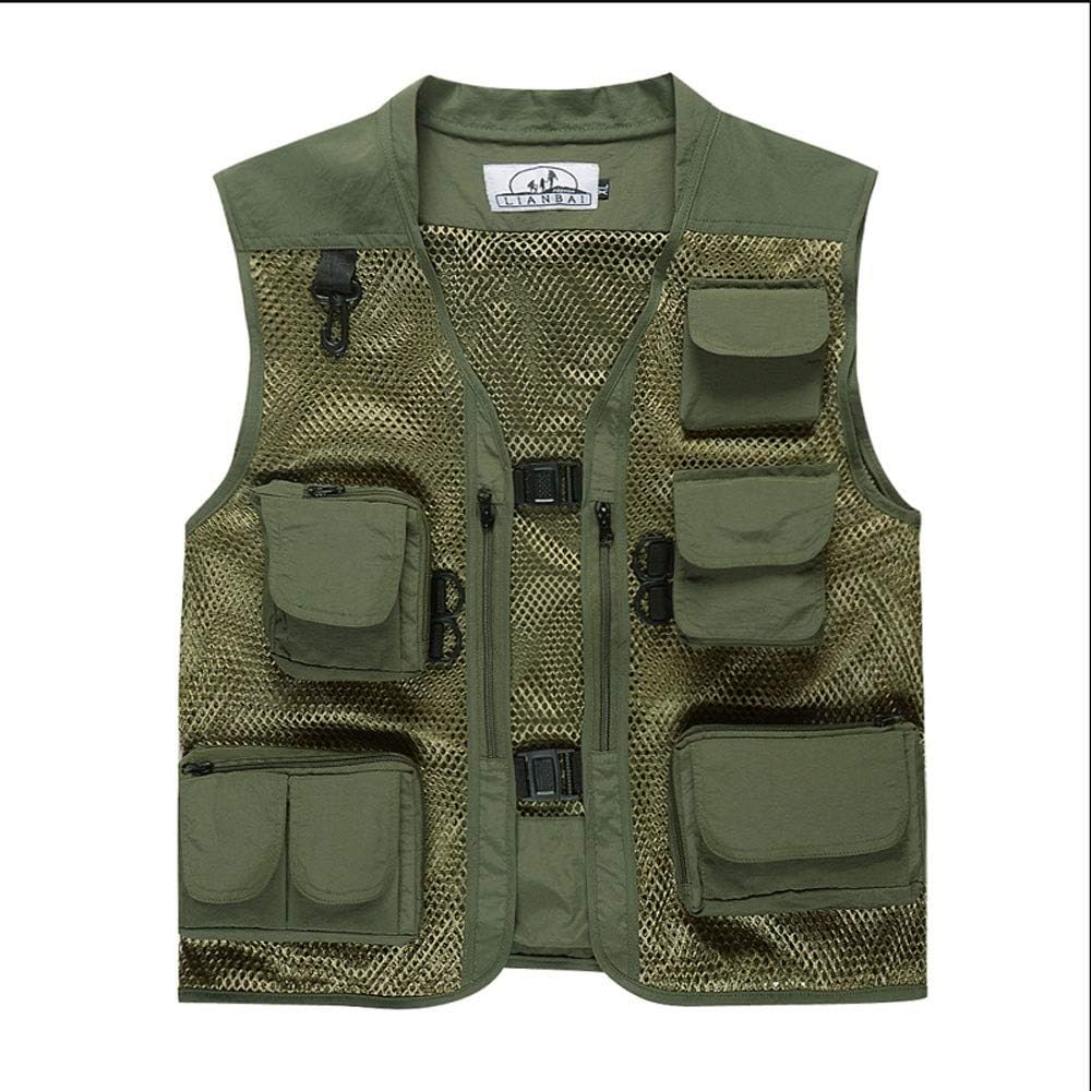 Yjdr Mens Summer Outdoor Work VestMulti Use Vest, Outdoor