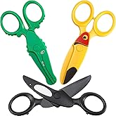 Gejoy 3 Pcs Toddler Safety Scissors Plastic Blunt Tip, 4.7 Inch | Cute Animal Design, Preschool Training Supplies for Children, DIY Art Tools Essentials Craft for Paper Cutting