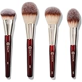 BK BEAUTY Essentials Face Brush Set (4PC), 100% Cruelty-free, Vegan, Softest Makeup Brush Set with 4 Face Brushes