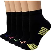 Iseasoo Copper Ankle Compression Socks - Low Cut Arch Support Socks for Men & Women, Running, Nurses, Plantar Fasciitis Socks