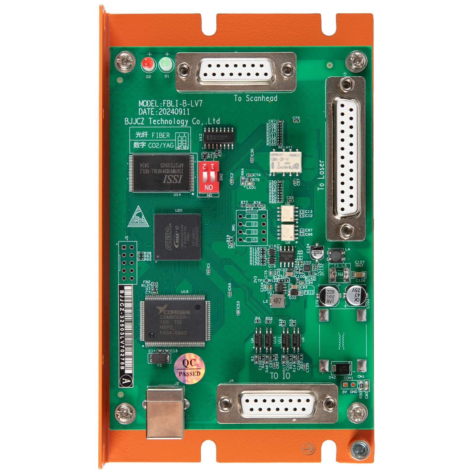 Photo 1 of Cloudray Marking Control Card JCZ FB/SZLI-B-LV7A For Fiber Laser Marking Machine (With Extension Axis Control)