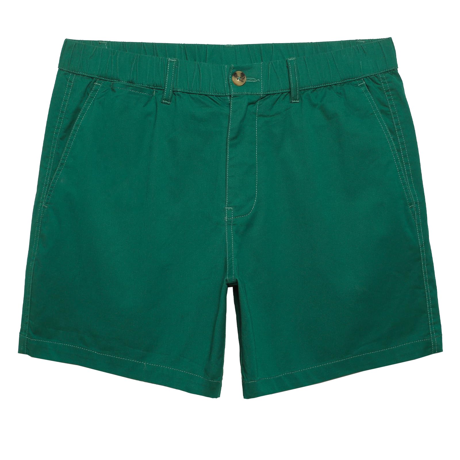 maamgic Men's Classic-fit 5.5" Cotton Casual Shorts Elastic Waistband with Multi-Pocket Daily Wear Walking Summer Outfit Image