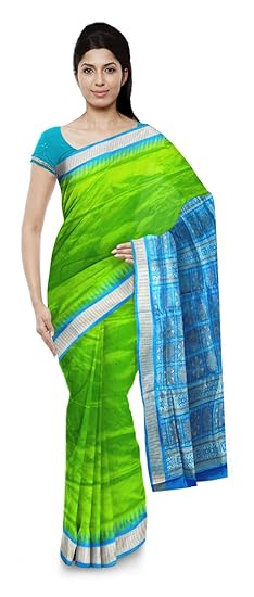 Boyanika Womens Sambalpuri Silk Saree (boyanika 74_Green)