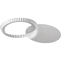 Fat Daddio's PFT-95 Round Fluted Tart Pan, 9.5 x 1 Inch
