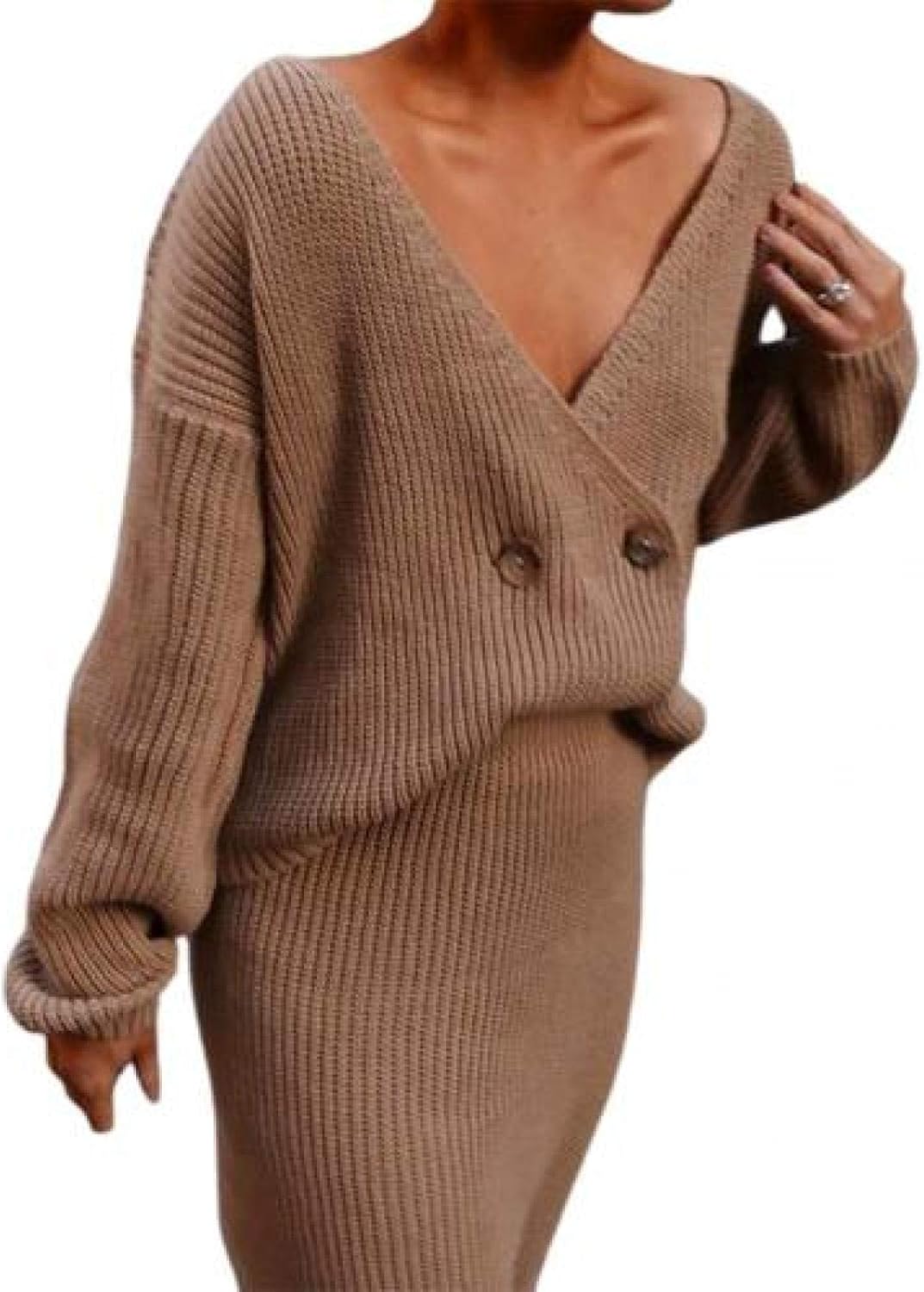 Ciokis Damen Pullover Merinowolle - Rollkragen Strickpullover Herbst/Winter