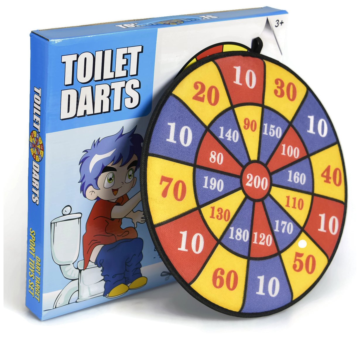 Buy Funny Gag Gift Dart Game for Bathroom, Humorous Prank Toy for Men, Birthday, White Elephant